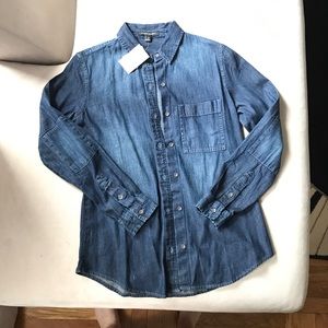 NEW Banana Republic dark denim shirt, w/ tag